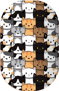 Película para unha inteira estampa Gatinhos.